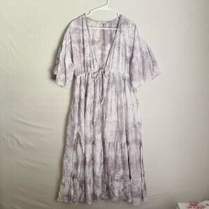 Easel Purple Whitewashed Duster. Size small Great condition.